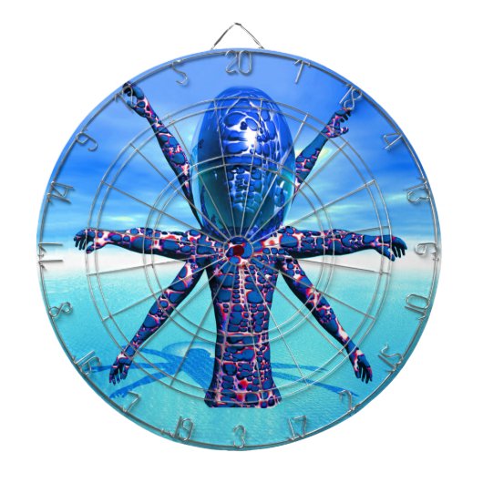 Alien Sculpture Dartbord (Voorkant)
