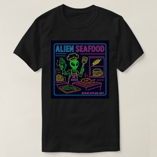 Alien Seafood - T-Shirt (Design voorkant)