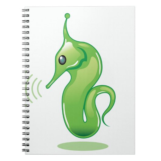 Alien SeaHorse Vector Notitieboek (Voorkant)
