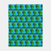Alien Self Portrait Fleece Deken (Voorkant)