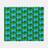 Alien Self Portrait Fleece Deken (Voorkant (Horizontaal))