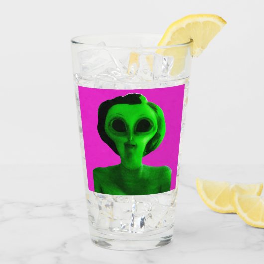 Alien Self Portrait Glas (Achterkant ijs)