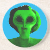 Alien Self Portrait Zandsteen Onderzetter (Voorkant)