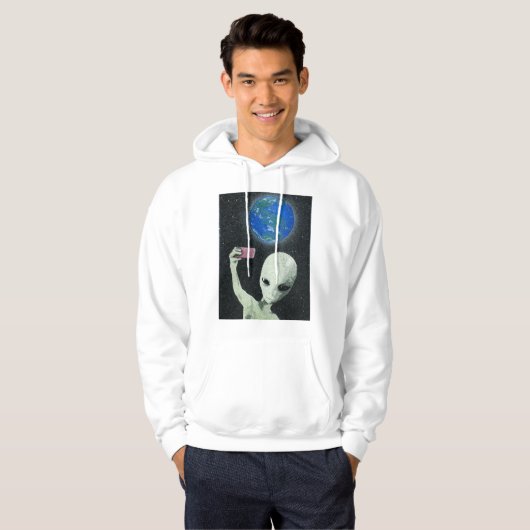 Alien Selfie Hoodie (Voorkant volledig)