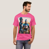 Alien Selfie met Tempelier Ridder T-shirt (Voorkant volledig)