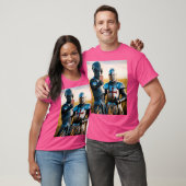 Alien Selfie met Tempelier Ridder T-shirt (Unisex)
