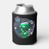 Alien Selfie Snap voor Astronomeer Teacher Space F Blikjeskoeler (Blikje Voorkant)