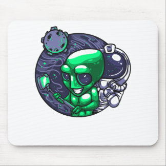 Alien Selfie Snap Voor Astronoom Leraar Ruimte Fan Muismat