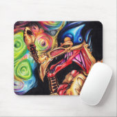 Alien Sentinel - Sci-Fi Art Muismat (Met muis)