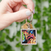 Alien Sentinel - Sci-Fi Art Sleutelhanger (Hand)