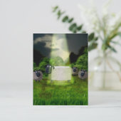 Alien Sheep Experiment Briefkaart (Staand voorkant)