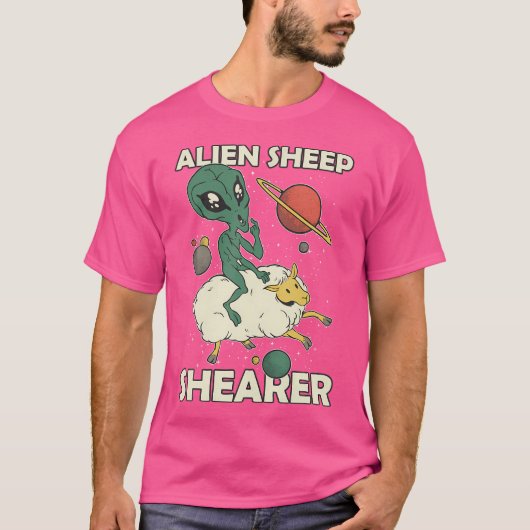 Alien Sheep Shearer Sheep Shearer T-shirt (Voorkant)