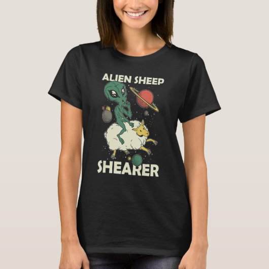 Alien Sheep Shearer Sheep Shearer T-shirt (Voorkant)