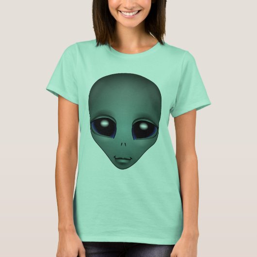 Alien Shirt Women's Alien Costume Shirten Cute ET (Voorkant)