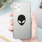 Alien silhouet gesneden vinyl sticker (Telefoon)