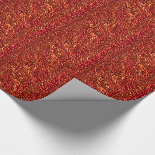 Alien-Sinaasappel (Bubbling Lava) Cadeaupapier (Hoek)