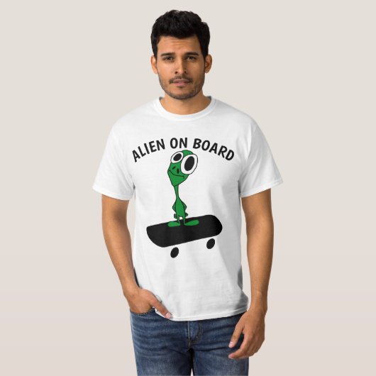 ALIEN SKATEBOARDING T-Shirts (Voorkant volledig)