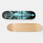 Alien skelet van een wezen skateboard (Horizontaal)