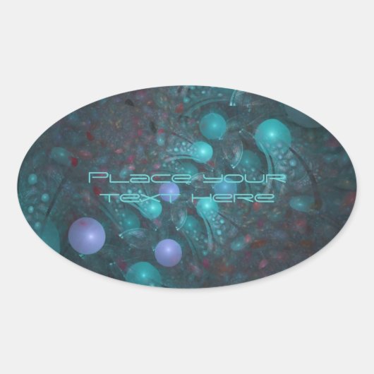Alien Skin 001 Ovale Sticker (Voorkant)