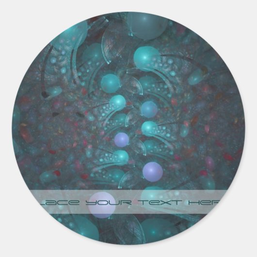 Alien Skin 001 Ronde Sticker (Voorkant)