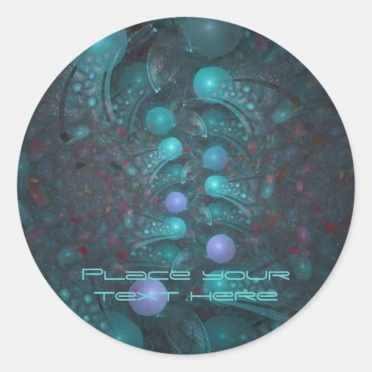 Alien Skin 001 Ronde Sticker (Voorkant)