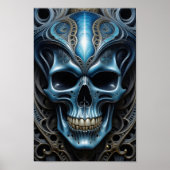 Alien Skull - 005 - Nachtzicht - Fantasy Art Poster (Voorkant)