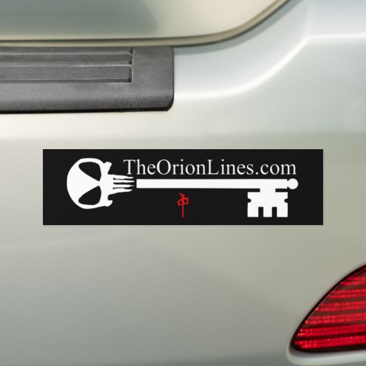 alien skull key bumpersticker (Op auto)