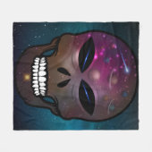 Alien Skull Throw Blanket Home Decor Creator Fleece Deken (Voorkant (Horizontaal))