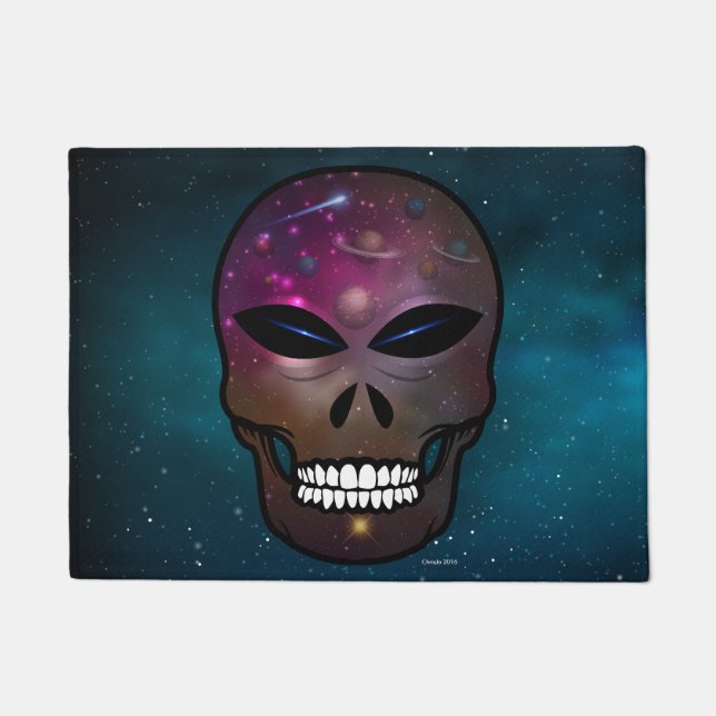 Alien Skull Welcome Mat (Voorkant)