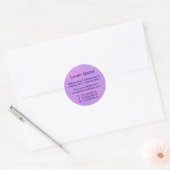 Alien Sky Business / Profiel Ronde Sticker (Envelop)