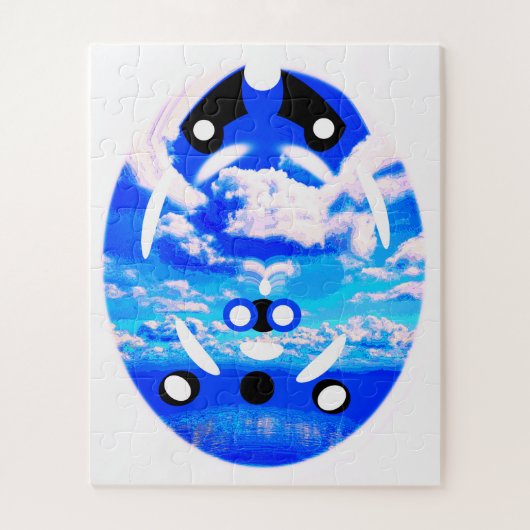 Alien sky-kunst legpuzzel (Verticaal)