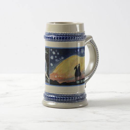 Alien Sky Sci-Fi Mok voor een echte Space Wanderer (Voorkant rechts)