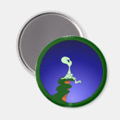 Alien skywatching kleur magneet (Voorkant / Achterkant)