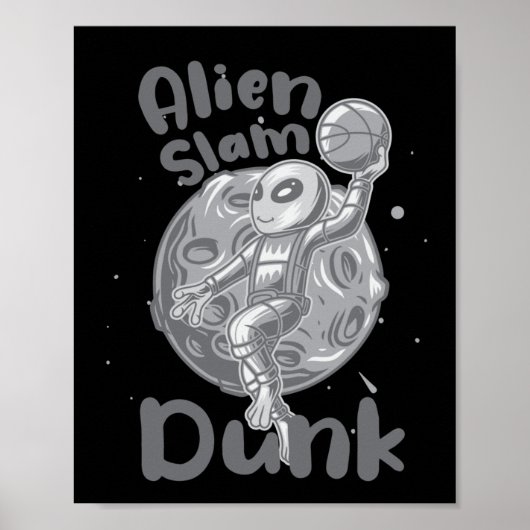 Alien Slam Dunk Actief Poster (Voorkant)