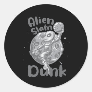 Alien Slam Dunk Actief Ronde Sticker