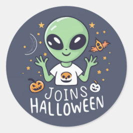 Alien sluit zich aan bij Halloween Sticker