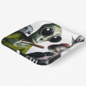Alien Smoke Break Papieren Bordje (Gebogen)