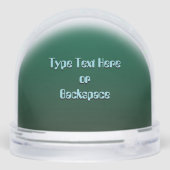 Alien Snow Globes Custom Cute Alien Snow Globes Sneeuwbol (Achterkant)