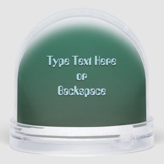 Alien Snow Globes Custom Cute Alien Snow Globes Sneeuwbol (Achterkant)