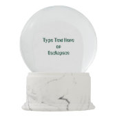 Alien Snow-Wereldbollen - Aangepast geluid Alien S Sneeuwbol (Achterkant)