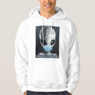 Alien Sociaal Afstand Hoodie