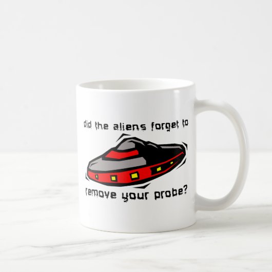 Alien Sonde Grappige Mok Beledigende Humor (Rechts)