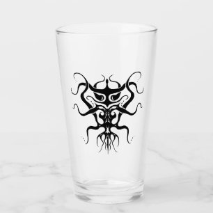 Alien soort stam tattoo ontwerp - zwart glas