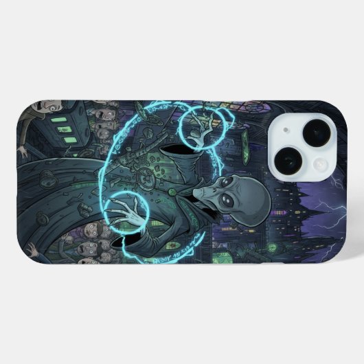 Alien Sorcerer Case-Mate iPhone Case (Achterkant (horizontaal))