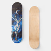Alien Space Deer Custom Pro Park Board Skateboard (Voorkant)