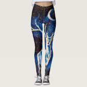 Alien Space Deer Yoga Leggings (Voorkant)