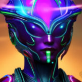 Alien Space Futuristic Beauful Color T-Shirt