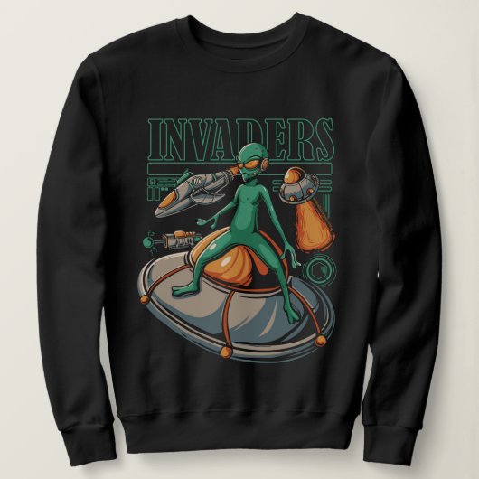 Alien Space Invaders Sweatshirt (Design voorkant)