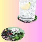 Alien Space man Futuristische Sci=Fi-strip Kartonnen Onderzetters