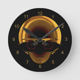 Alien Space Pilot Fun Sci-fi wandklok